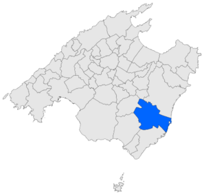 Map of Felantix in Mallorca