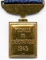 Medaille de l Aeronautique francaise revers