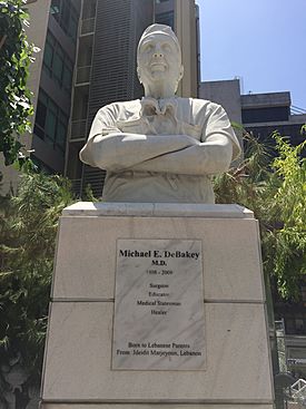 Michael DeBakey Statue Beirut
