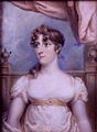 Mrs. Robert Fulton (Harriet Livingston, 1785-1826) by Robert Fulton, c. 1810-1815, watercolor on ivory, from the New-York Historical Society - 1924 7