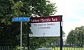 Nelson Mandela Park sign, Leicester, UK - 20070727