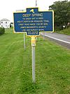 New York State historic marker – Deep Spring.jpg