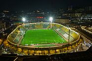 Night aerial view of Hamz Stadium in Nakivubo Kampala 03