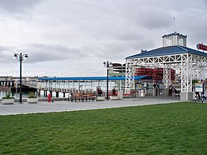 The Oakland Ferry Terminal at the north end of Jack London Square