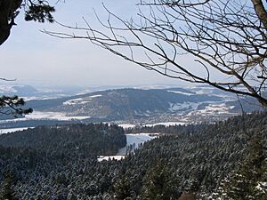 Oberdiessbach von der Falkenfluh aus gesehen