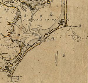 Ocracoke inlet north carolina 1775