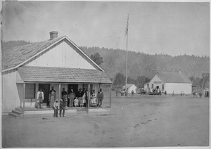 Office and sutler store, Round Valley Agency, California, 1876 - NARA - 519142