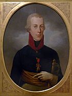 Painting of Archduke Johann of Austria at 18 years of age