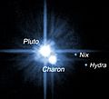 Pluto and its satellites (2005)