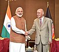 Prime Minister Narendra Modi with Afghanistan President Ashraf Ghani