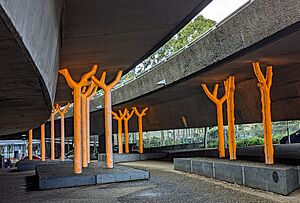 Pyrmont road support art, Aspire by Warren Langley