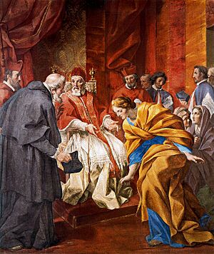 Romanelli - The Meeting of the Countess Matilda and Anselm of Canterbury in the Presence of Pope Urban II