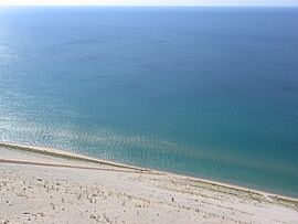 Sand dunes from Lake Michigan Overlook, Sleeping Bear Dunes National Lakeshore