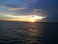 Sky & river before sunset(Padma river)