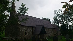 St Mary's Llanfair Mathafarn Eithaf south side.jpg