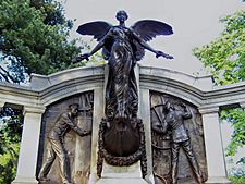 Statue on Titanic Engineers' Memorial, Southampton