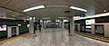 Subway Omotesando stn platforms panorama with ticket gates Oct 03 2018