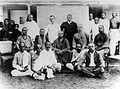 A group photo of Vivekananda and his disciples