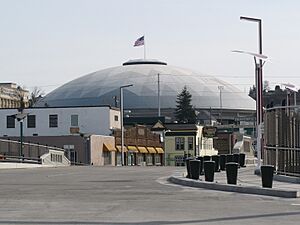 Tacome Dome looking south from D & Dock