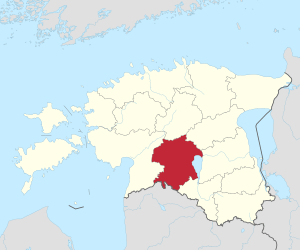 Location of Viljandi County
