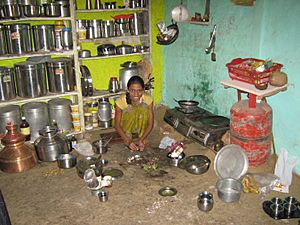 Village kitchen in Pune district , India 2012 IMG 1583