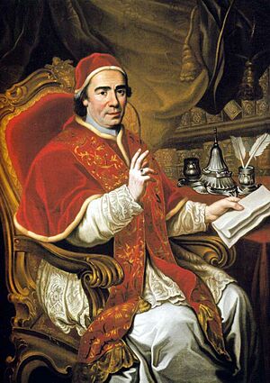 Vincenzo Milione - Portrait of Pope Clement XIV