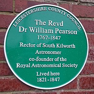 William pearson green plaque south kilworth