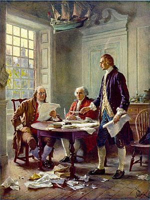 Writing the Declaration of Independence 1776 cph.3g09904