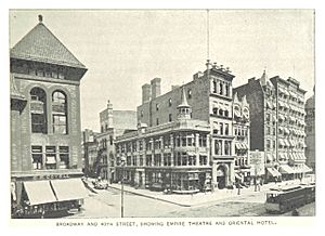 (King1893NYC) pg601 BROADWAY AND 40TH STREET, EMPIRE THEATRE AND ORIENTAL HOTEL.jpg