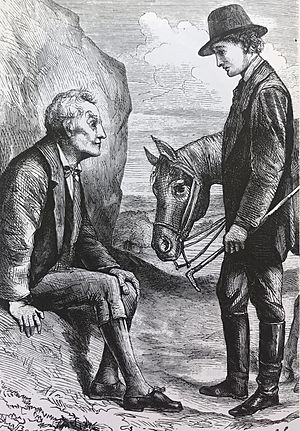 “The First Meeting of the Hermit and the Traveller”, from the book “The First Principles of Good Cookery “by Lady Llanover, first published in 1867