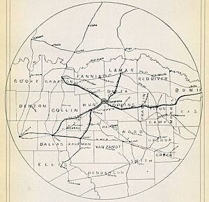 1920 Locust yearbook p. 218 (Commerce, Texas map)