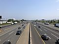2021-05-26 11 13 59 View north along Interstate 95 (New Jersey Turnpike) from the overpass for Union County Route 617 (Tremley Point Road) in Linden, Union County, New Jersey