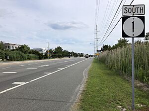 2022-07-14 17 10 00 View south along Delaware State Route 1 (Coastal Highway) just north of East Lewes Street in Fenwick Island, Sussex County, Delaware