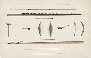 Aboriginal hunting implements and weapons