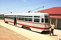 Adelaide MTT tram Type H1 381 at St Kilda beach (RTHorne 28-10-2017) IMG 0019