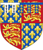 Arms of Henry Bolingbroke, Duke of Hereford and Lancaster.svg