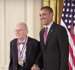 Art Rosenfeld receiving 2011 Medal