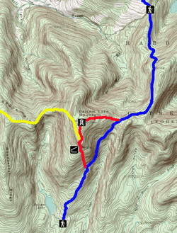 Balsam Lake Mountain map