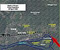 Battle of Kvam 25 April 1940 troop positions