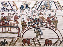 Bayeux Tapestry scene43 banquet