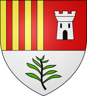 Blason ville fr Auros (Gironde)