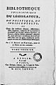 Brissot de Warville, Jacques-Pierre – Bibliotheque philosophique du législateur, du politique, du jurisconsulte, 1782 – BEIC 14185061