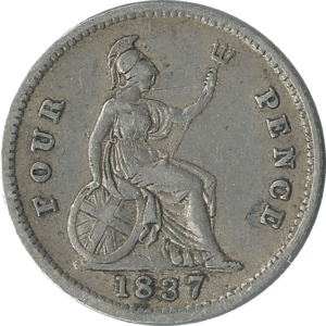 British fourpence 1837 reverse.png