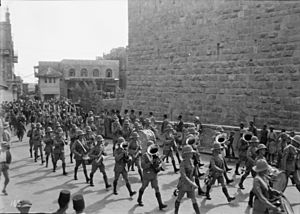 British miltary parade, Jerusalem 1936