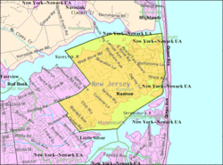 Census Bureau map of Rumson, New Jersey