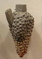 Ceremonial vessel (rhyton) in the shape of a grape cluster, Alishar, the Mansion, Middle Bronze Age, 1750-1650 BC, ceramic - Oriental Institute Museum, University of Chicago - DSC07649