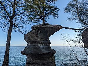 Chapel Rock in Pictured Rocks National Lakeshore