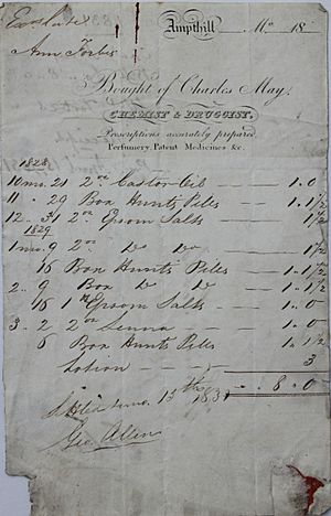 Charles May Receipt, 1828-9