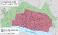 City of London civil parishes Map 1870