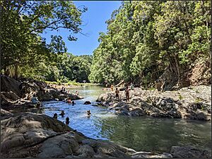 Cooling Down. Currumbin Rock Pools, 2022